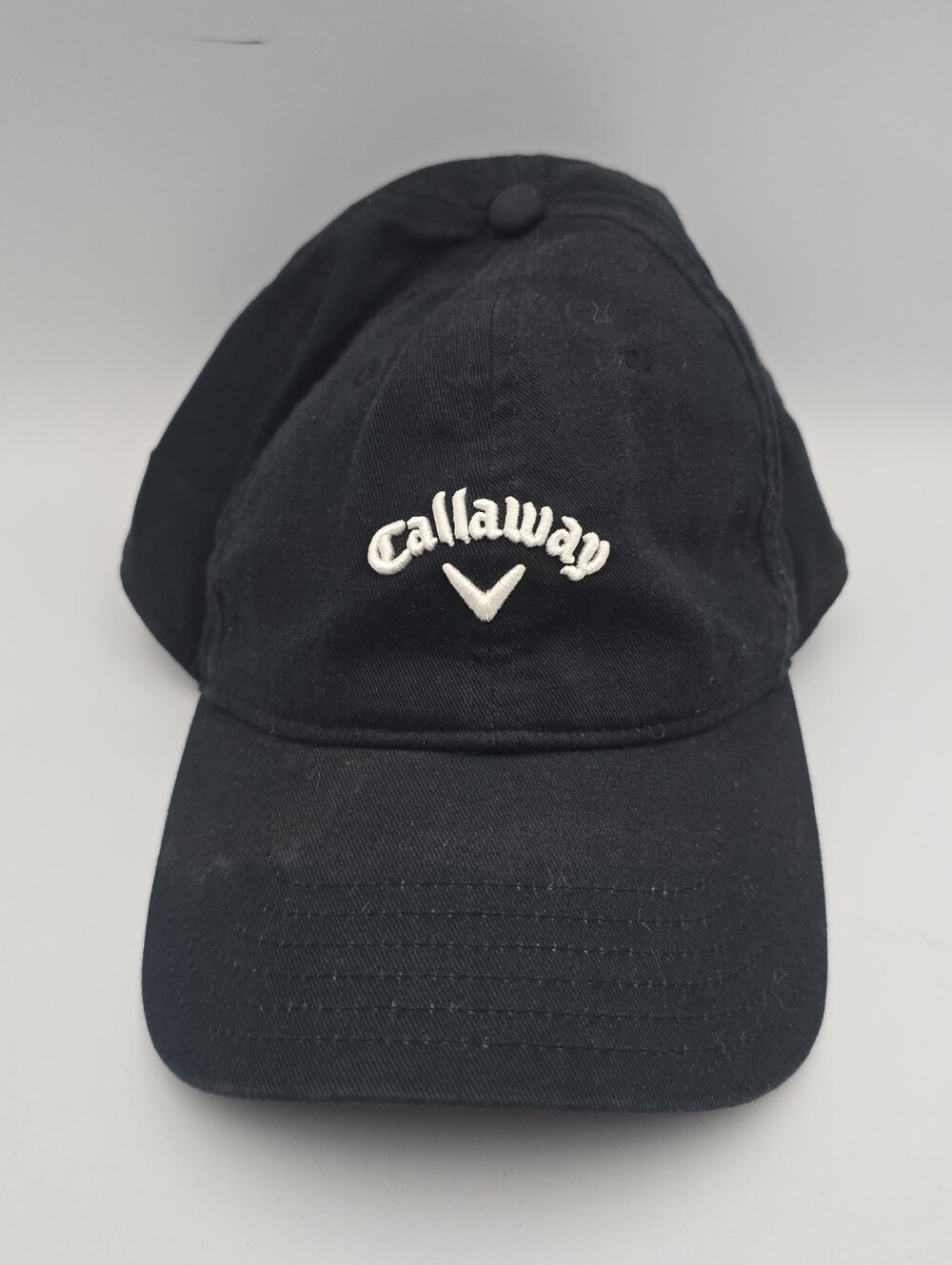 Callaway Black Cotton Twill Adjustable Strapback Golf Hat - Picture 5 of 10